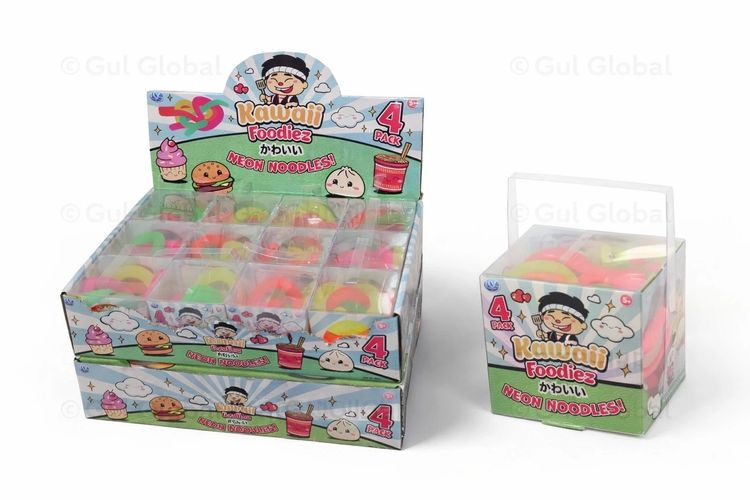 Kawaii Foodiez Neon Noodles 4 Pack